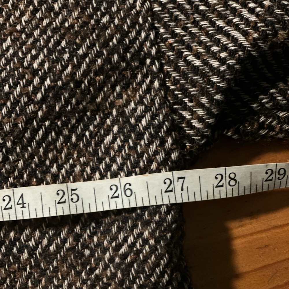 Brown tweed Color Block brand women’s fall jacket - Picture 5 of 6